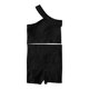 thumbnail image 2 of Gibobby Conjunto de yoga Traje de yoga de color sólido para mujer Chaleco deportivo Ropa interior a de golpes de alta para mujer Vientre que las nalgas Pantalones cortos sexy(Negro, XXL), 2 of 5
