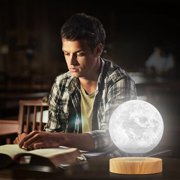 VGAzer Magnetic Levitation Moon Lamp,Floating LED Moon Light,Multicolor Moon Lamp,Rotating Night Light,Levitate & Rotate in Air,Cool Desk Decor Gadget , Tech Gifts for Kids