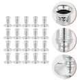 thumbnail image 1 of Candlesticks Plastic Silver For Wedding Party 20Pack 2.4In, 1 of 9