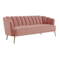 thumbnail image 4 of Home Square 3-Piece Set with Sofa & Chair & Settee Sofa in Pink and Gold, 4 of 18