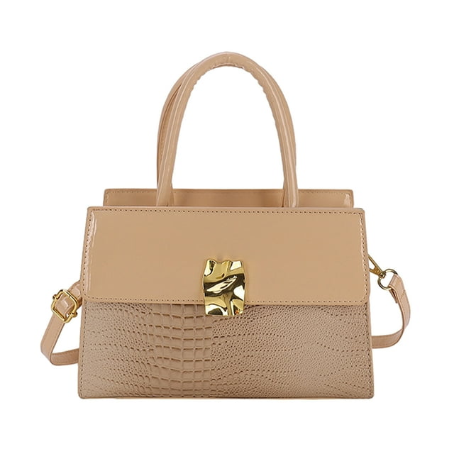 Qarigey Cartera segura de piel de vaca para mujer, elegante y con correa ajustable, bolso cruzado para el hombro Bolsas de mensajero y de hombro Caqui