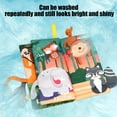 thumbnail image 5 of Baby Sensory Cloth Book with Soft Tails and Sound – Interactive Tear Resistant Chew Safe Fabric Story Book for Newborns Toddlers Early Developmental Play Machine Washable, 5 of 6