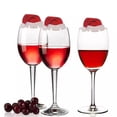thumbnail image 4 of Zues 10Pcs/Set Adorable Santa Claus Shape Wine Card Christmas Style Cute Paper Wine Card Decor for Party, 4 of 7