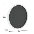 thumbnail image 4 of Flash Furniture Canterbury Set of 2 Wall Mounted Magnetic Chalkboard Whitewash 12" (HGWACHKCIR122WW), 4 of 9