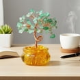 thumbnail image 4 of Yvsxxv 1 Green Citrine Money Tree Figurines & Knick-Knacks Crystal Tree Desktop Decor for Home Office Room, 4 of 7