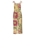 thumbnail image 5 of Cavosen Loose V Neck Sleeveless Jumpsuits Backless Camisole Retro Overalls Print Lightweight Summer Going Out Rompers, 5 of 5