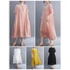 thumbnail image 4 of Vestido suelto de mujer con bolsillos Medias mangas Vestido de playa de vacaciones CACAGOO Vestido, 4 of 7