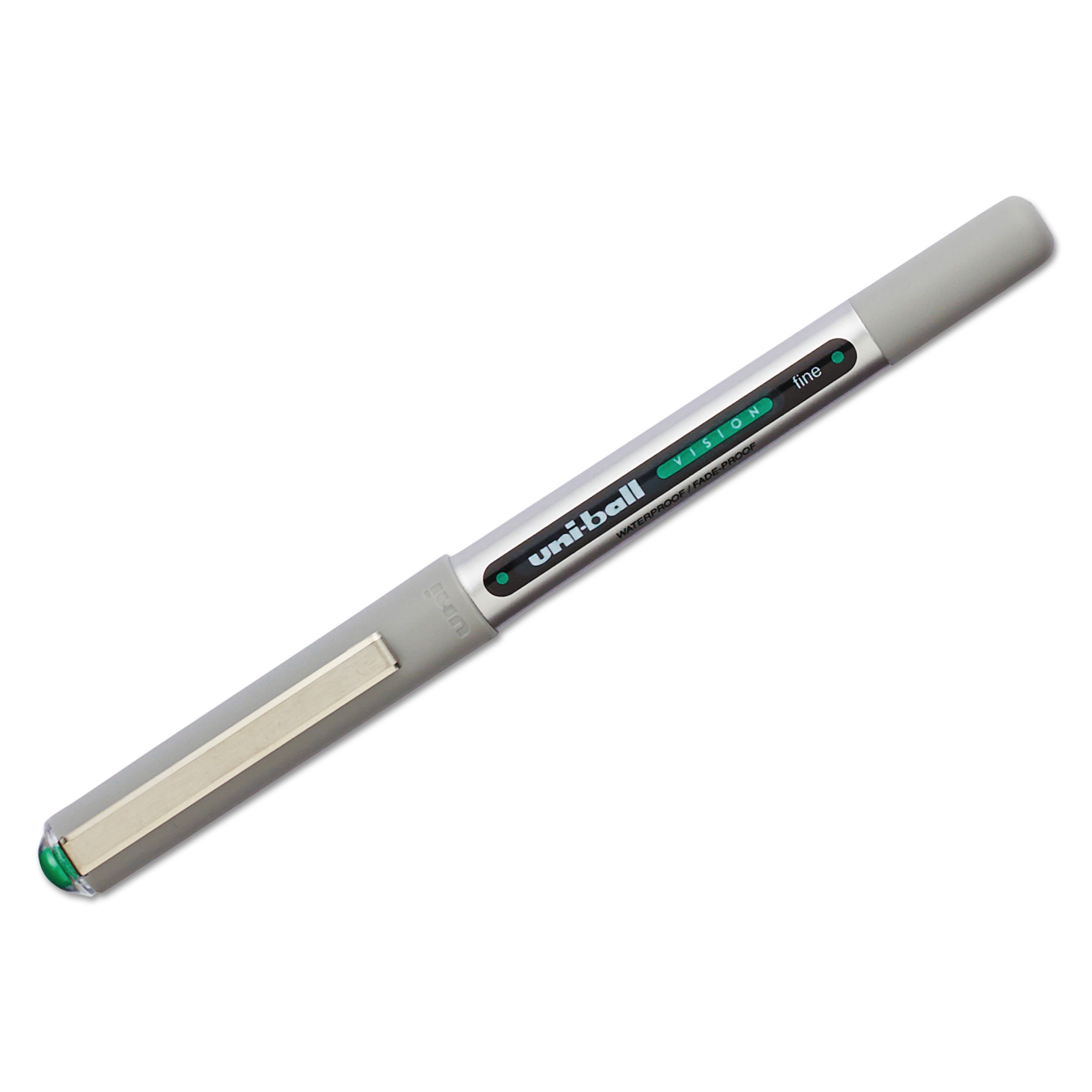 uni-ball Vision Roller Ball Stick Waterproof Pen Evergreen Ink Fine Dozen 60386