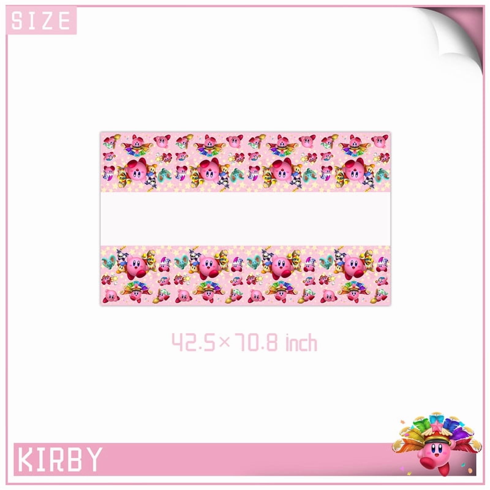 Kirby Star Allies Party Tableware Set Plates Cup Kit Birthday Supplies Decorations Disposable Dinnerware