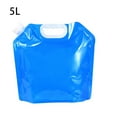 thumbnail image 4 of Greeniant Bolsa de agua plegable de 5/10L, jarra deportiva portátil, contenedor de botella de almacenamiento, bolsa de agua con diseño de asa integrada Kits de desorden para acampar 5L Greeniant OD001446-01, 4 of 6