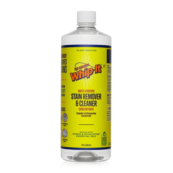 Whip-It! Amazing Multi Purpose Cleaner and Stain Remover, Natural Plant Based Enzyme Cleaner, 32 Ounce