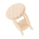 thumbnail image 4 of Taburete de bonsái en miniatura para casa de muñecas, silla de madera sin terminar perfecta y detallada, 1:12, 4 of 9