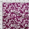 thumbnail image 2 of oneOone Rayon Dark Magenta Fabric Joker & Poker Text Dress Material Fabric Print Fabric By The Yard 56 Inch Wide, 2 of 5