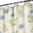 thumbnail image 3 of Pioneer Flower Floral Print Pattern Shower Curtain 84"x72", Bathroom Decorative Shower Curtain Set with 12 Hooks, Waterproof Washable, 3 of 6