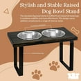 thumbnail image 5 of Bearwood Essentials 2 Bowl Industrial Elevated Wood Feeder for Animal | Suitable for Dog, 5 of 11
