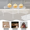 thumbnail image 4 of MEIBUTYUP Clear Acrylic Cake Stand Display Holder for Cakes, Pastries, and Desserts - 1 Set Elegant Dessert Stand, 4 of 6