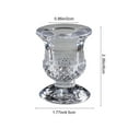 thumbnail image 3 of ToyKingdee Glass Candle Holders,Small Candlestick Holder for Fall Wedding Party Dinner Table Centerpiece,Glass Taper Strip Candle Holders for Living Room, 3 of 6