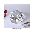 thumbnail image 5 of Zoogamo 4” / 100 mm Clear Diamond Shaped Glass Crystal Paperweight – Home Office Decor & Valentine's Day Gift Wedding Favors Centerpieces Decoration with Gift Box, 5 of 7