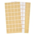 thumbnail image 2 of RITZ Terry Check Kitchen Towel Set, 3-Pack, 15" x 25", Straw, 2 of 6