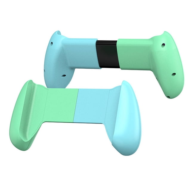 Empuñadura retráctil de carcasa protectora para Nintendo Switch OLED (verde)