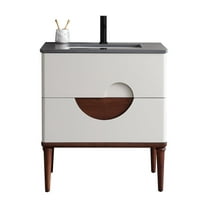 Burano 30" Beige Freestanding Single Bathroom Vanity Set