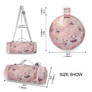 Picnic Blankets Teencool Beach Blanket Creatively Dreamy Panda Paradise Pattern Outdoor Blanket for Travel