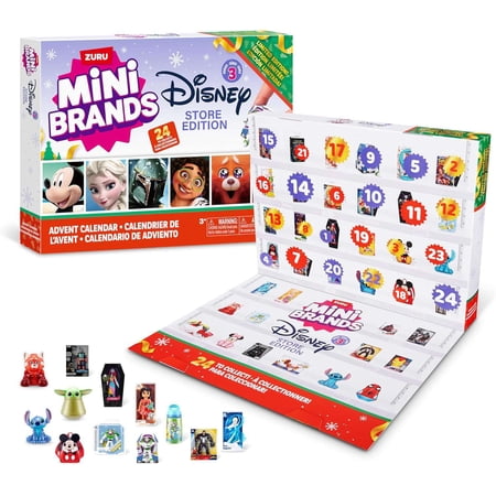 5 Surprise Mini Brands! Disney Store Edition Series 3 Advent Calendar (24 Minis)