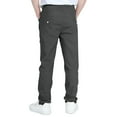 thumbnail image 4 of CPNG Boys' Slim Fit Stretch Elastic Waist Chino Pants Kids Straight Leg School Uniform Yonth Casual Pants(Dark Gray,6-7 Years), 4 of 7