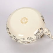 Kieccall Dragonfly Enamel Kettle Pear Shaped Teapot Gold Handle Home Kitchen Decor Vintage Gift