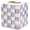 Violet Check, variant on Boutique Square Tissue-Box Cover, Tissue Holder for Home Decor, Brown-and-White Mocha Check