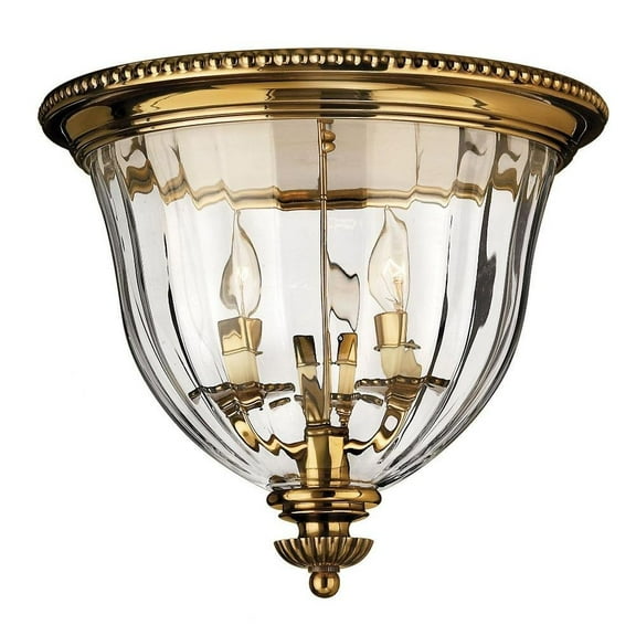 3 Light Small Flush Mount in Traditional Style 14.5 inches Wide By 13 inches High Bailey Street Home 81-Bel-3354900