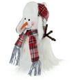 thumbnail image 5 of Northlight Snowman in Plaid Trapper Hat and Scarf Christmas Decoration - 10.25", 5 of 7