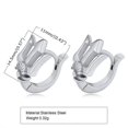 thumbnail image 3 of Pendientes de tridente, aros de tridente de Neptuno, pendientes de aro de tridente de Poseidón, dios griego antiguo, para hombre, joyería de tridente de acero inoxidable ---- 1 pieza individual 1 - Pr, 3 of 4