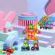 thumbnail image 4 of Bloques magnéticos con 6 ruedas, juguetes magnéticos para niños y niñas de 3, 4, 5, 6, 7 y 8 años en adelante, juego de construcción de 88 piezas de bloques magnéticos para niños pequeños, juguetes, 4 of 7