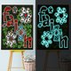 thumbnail image 3 of Cuadros Decorativos 5D bricolaje taladro redondo completo diamante pintura flor luminosa artesanía 30x40cm Sywqhk Nuevos Originales, 3 of 9