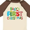 thumbnail image 4 of Inktastic Baby's First Christmas - Cute Letters Boys or Girls Long Sleeve Baby Bodysuit, 4 of 5