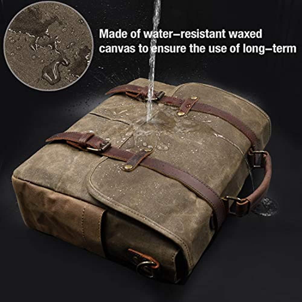 New Men's Vintage Brown Genuine Leather Messenger Laptop Satchel Shoulder Bag 