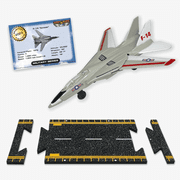 Hot Wings F-14 Tomcat (with military markings) Die Cast Collectible Plane with Connectible Runway #1 Seller in Aviation Museums Nationwide