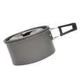 thumbnail image 3 of unbranded 1 Set Camping Cooking Pan Aluminum Black High Temperature Resistance Tool, 3 of 8