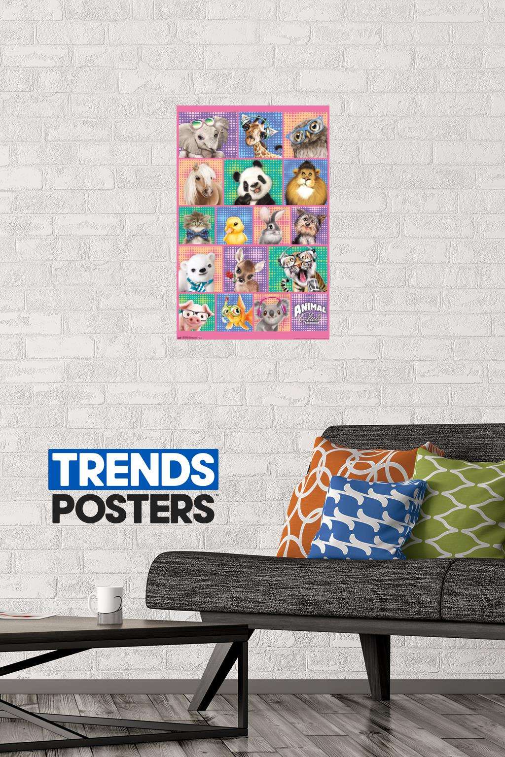 Animal Club - Group Wall Poster, 14.725" x 22.375"