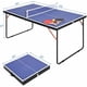 thumbnail image 3 of Mesa de Ping Pong Portátil de 4.5 Pies, Mesa Profesional para Interior y Exterior con Red, 2 Paletas y 3 Pelotas para Adultos y Jóvenes, 3 of 7