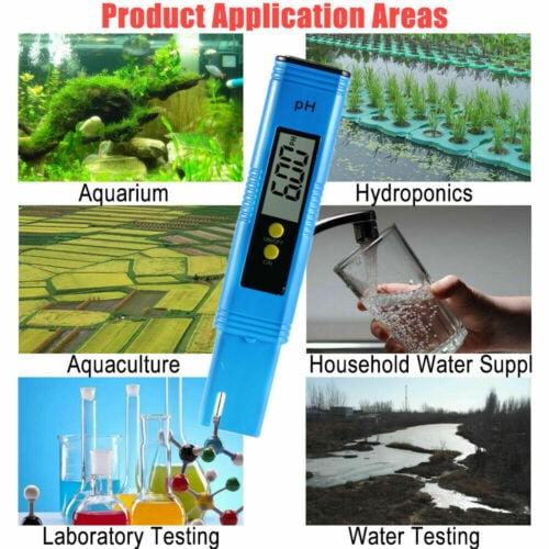 TDS LCD/PH Meter Tester Lab/PH Test paper for Aquarium Pool Hydroponic Digital 