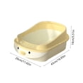 thumbnail image 3 of Top Entry Cat Litter Box with High Sides and Litter Scoop, Anti-Spill Large Capacity Covered Pan for Odor Control, Suitable for Large or Obese Cats, Yellow, 3 of 6