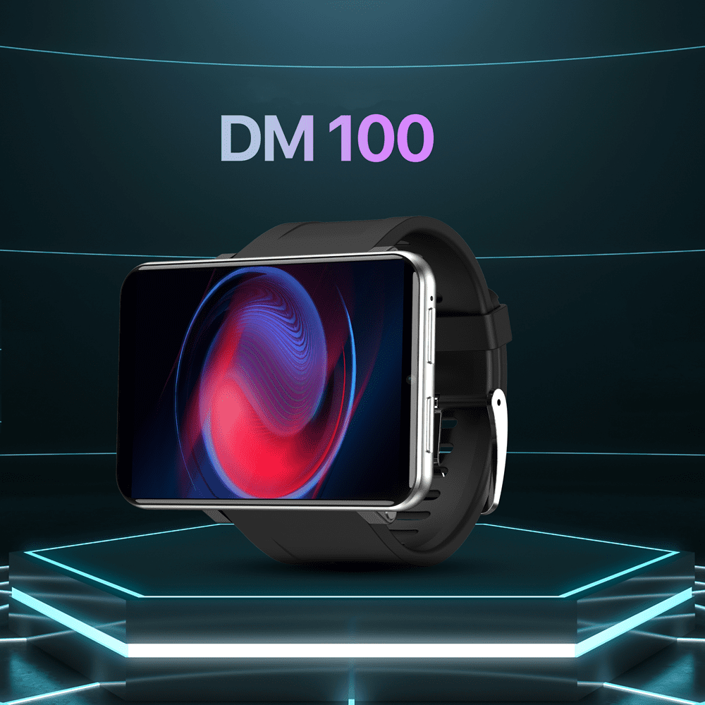 AIEK DM100 4G 2.86Inch Full Touch Screen Men Smart Watch 3GB+32GB ROM 5MP Camera WIFI Bluetooth GPS 2700mah Smartwatch For Android IOS
