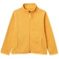 thumbnail image 2 of Toddler Girls' Polar Fleece Full-Zip Mock Jacket, Golden Yellow, 2T, 2 of 2