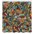 thumbnail image 3 of Ambesonne Hipster Shower Curtain, Cinema Items Popcorn, 69"Wx70"L, Multicolor, 3 of 3