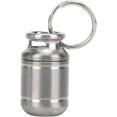 thumbnail image 1 of shiyou-Small Pocket Pill Box, Portable Titanium Alloy Medicine Holder Waterproof Warehouse Mini Pill Storage Bottle, 1 of 4