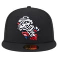 thumbnail image 2 of Men's-New Era  Black Rocket City Trash Pandas Authentic Collection 59FIFTY Fitted Hat, 2 of 6