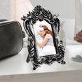 thumbnail image 2 of KAKOWELY Retro European Style Embossment Photo Frame Carved Vertical Picture Frame Photo Holder,5.31"X3.54"X0.59", 2 of 5