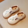 thumbnail image 2 of Mepaouo Toddler Little Girl Mary Jane Dress Shoes Ballet Flats Party School Princess Flower Shoes White, 2 of 9
